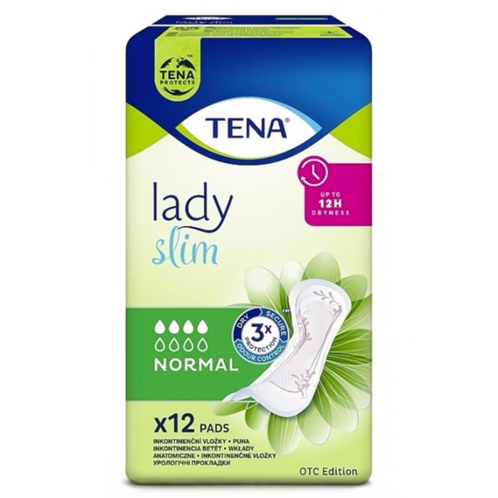 Тонкі урологічні прокладки Tena Lady Slim Normal, 4 краплі, 12 шт. - 